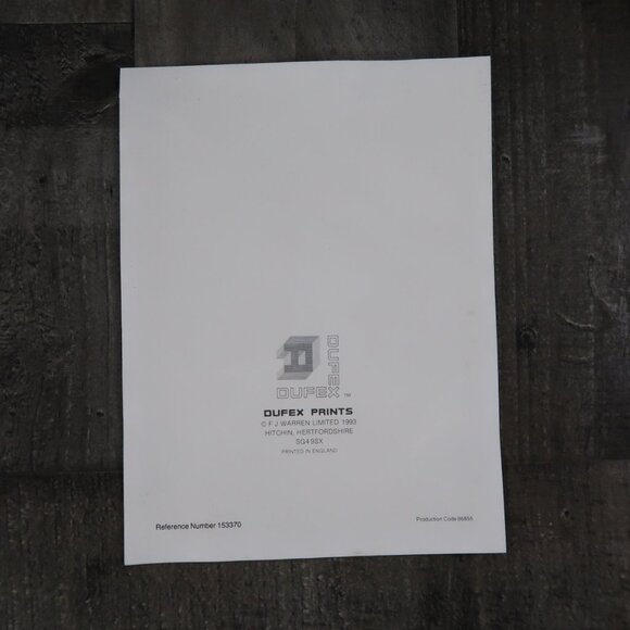 Vintage Foil Gaurdian Angel with Children Print Dufex England Christian 8 by 6 - Picture 5 of 6